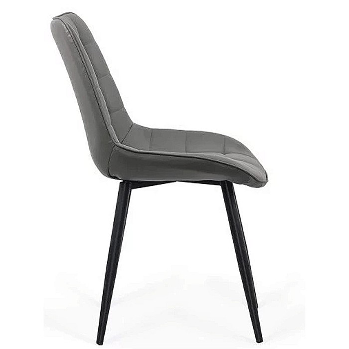 Scaun living si bucatarie BUC 206P, piele ecologica, picioare metalice, 120 kg [3]