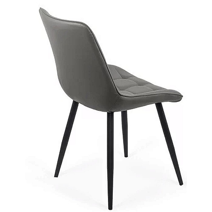 Scaun living si bucatarie BUC 206P, piele ecologica, picioare metalice, 120 kg [4]