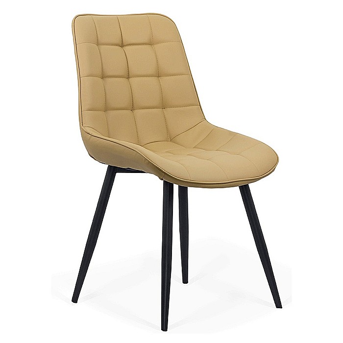 Scaun living si bucatarie BUC 206P, piele ecologica, picioare metalice, 120 kg [2]