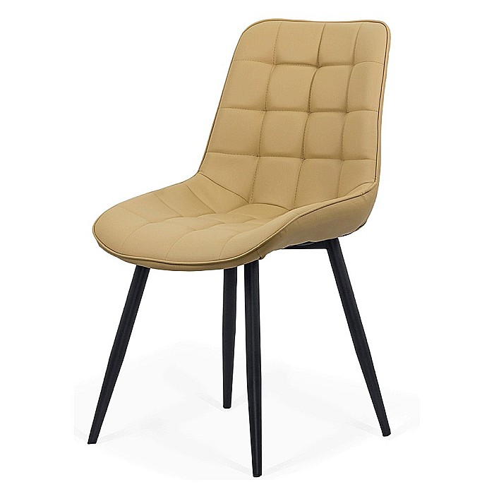 Scaun living si bucatarie BUC 206P, piele ecologica, picioare metalice, 120 kg [1]