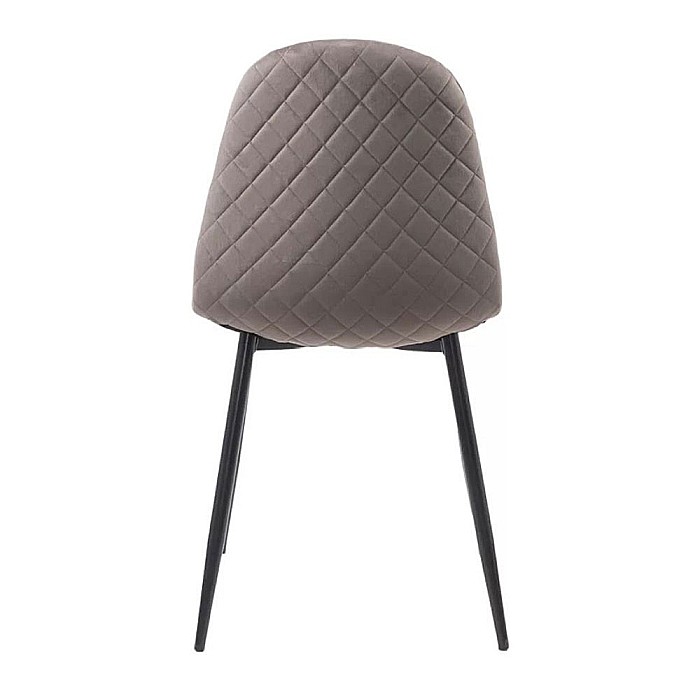 Scaun living si bucatarie BUC 237X, catifea, picioare metalice, spatar curbat, 100 kg [2]