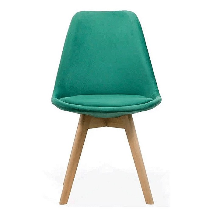 Scaun living si bucatarie BUC 242V, catifea, picioare lemn, solid, 110 kg [2]