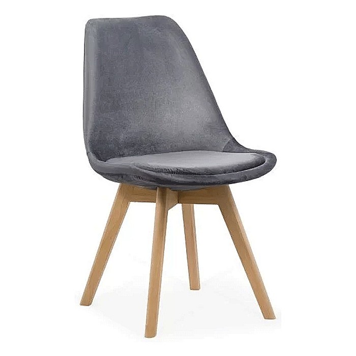Scaun living si bucatarie BUC 242V, catifea, picioare lemn, solid, 110 kg [1]