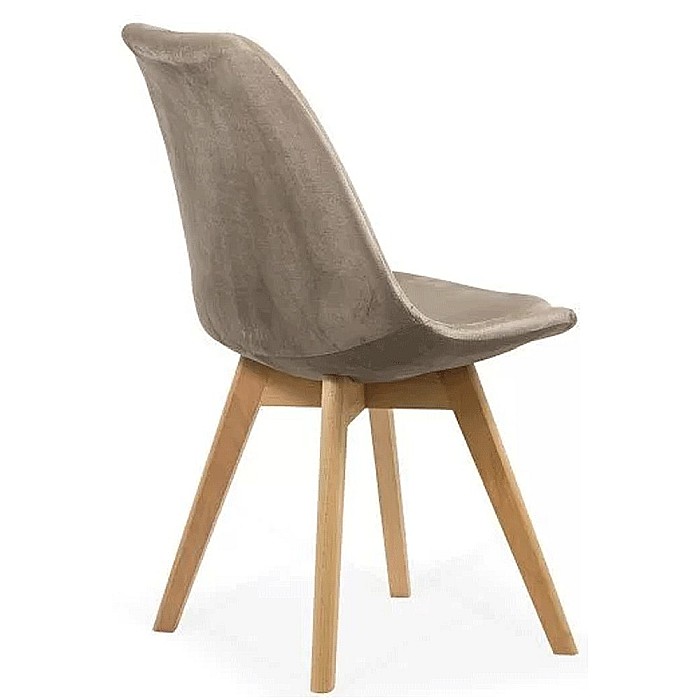 Scaun living si bucatarie BUC 242V, catifea, picioare lemn, solid, 110 kg [3]