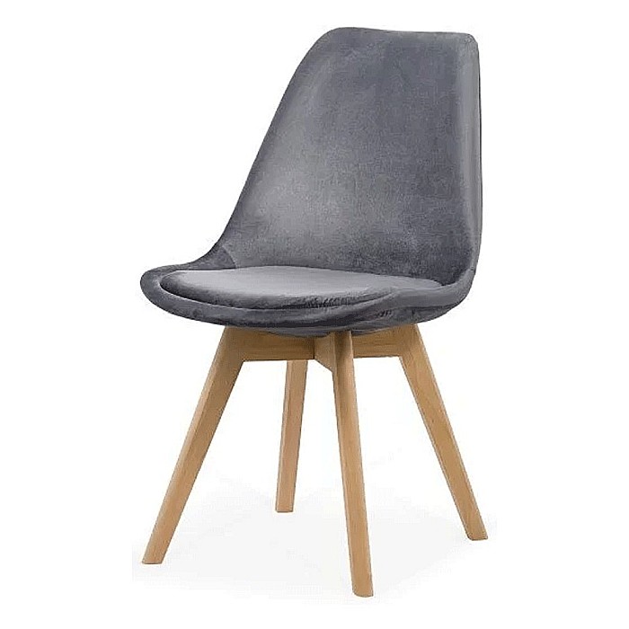 Scaun living si bucatarie BUC 242V, catifea, picioare lemn, solid, 110 kg [2]