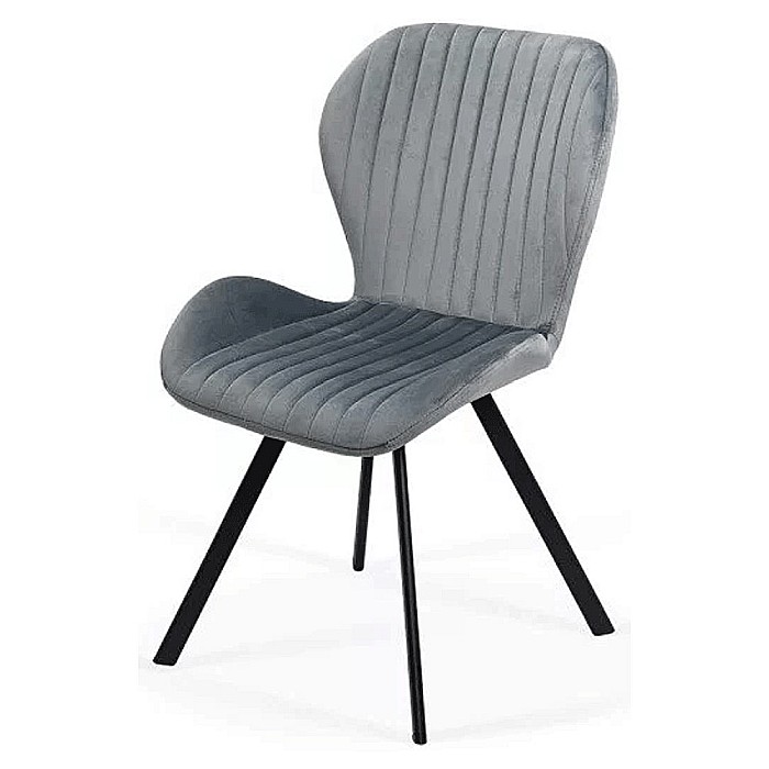 Scaun living si bucatarie BUC 248, ergonomic, catifea, picioare metalice, 110 kg [2]