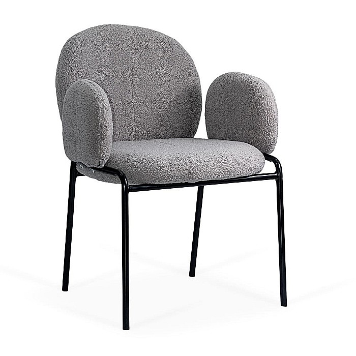 Scaun living si dining BUC281, stofa boucle, structura metalica, 100 kg [1]