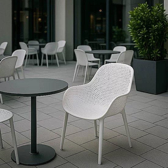 Scaun pentru terasa HRC 593, polipropilena, solid, 110 kg [5]