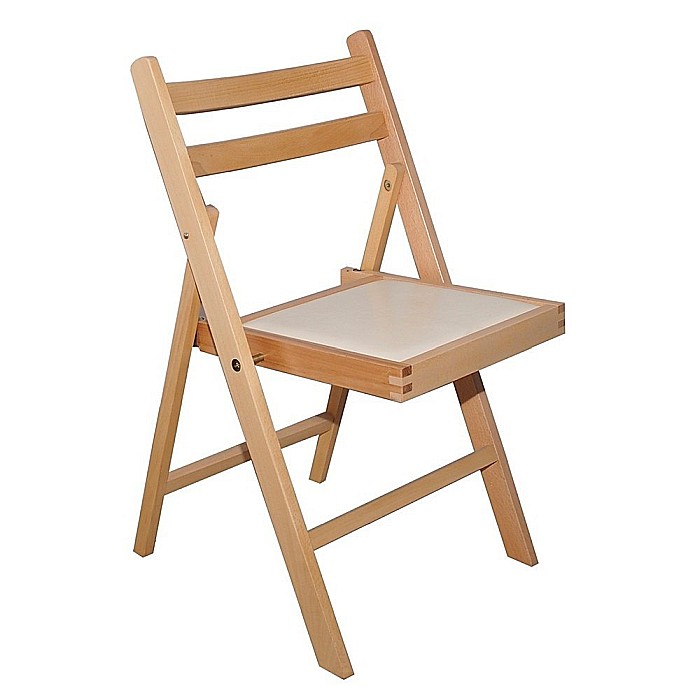 Scaun pliant lemn masiv, bucatarie si living, sezut tapitat cu piele ecologica, 100 kg, fag [5]