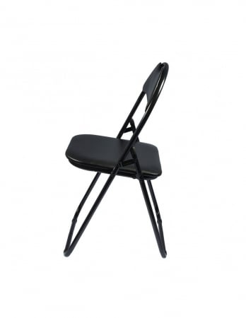 Scaun pliant metalic GN pentru bucatarie, cu sezut din piele ecologica [3]