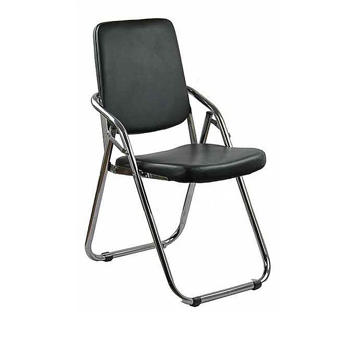 Scaun pliant metalic HRC 609, piele ecologica, fix, 110 kg [3]