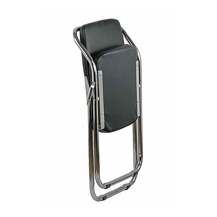 Scaun pliant metalic HRC 609, piele ecologica, fix, 110 kg [2]