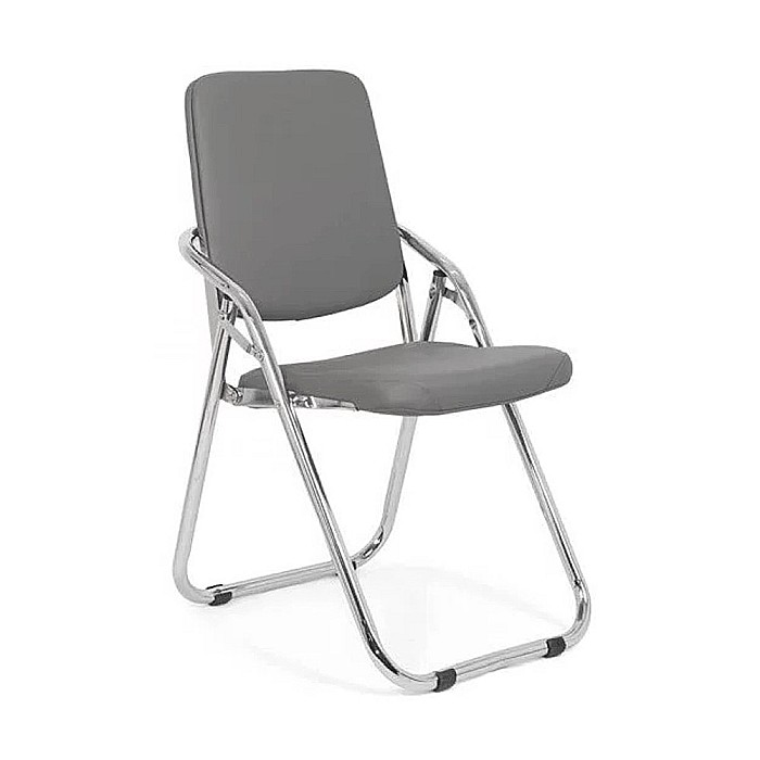Scaun pliant metalic HRC 609, piele ecologica, fix, 110 kg [1]