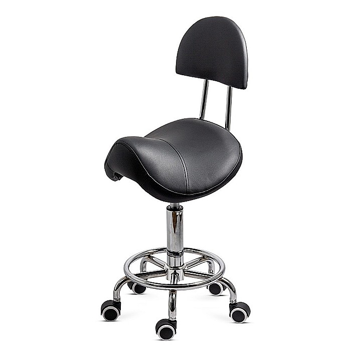 Scaun profesional ergonomic OFF1022, tip sa, rotativ, baza metalica, suport picioare, piele ecologica, ajustabil, roti gumate,100 kg [2]