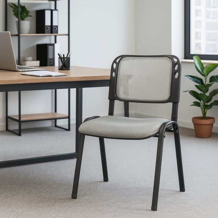 Scaun vizitator HRC 600, mesh, conferinta, cadru metalic, 110 kg [2]