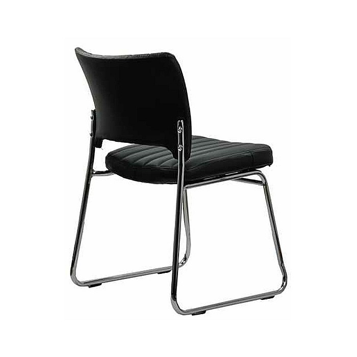 Scaun vizitator HRC 613, ergonomic, cadru metalic, piele ecologica, 120 kg [2]