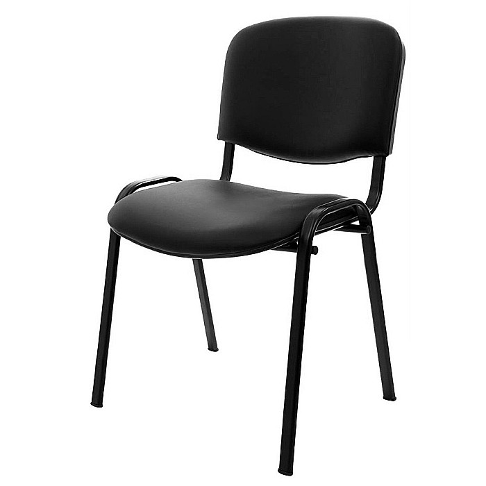Scaun vizitator piele ecologica Taurus negru [2]