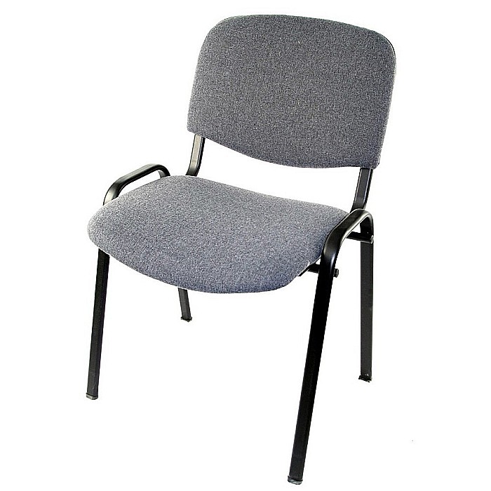 Scaun vizitator Taurus TN, cadru metalic, tapitat cu stofa, stivuibil, 120 kg, negru [2]