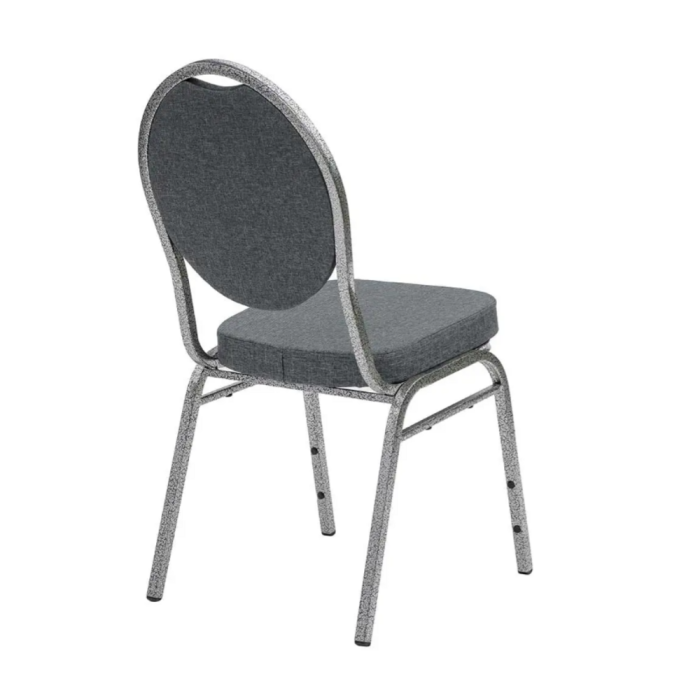 Scaun vizitator Venetto cadru metalic, tapitat cu stofa, stivuibil, 160 kg [2]