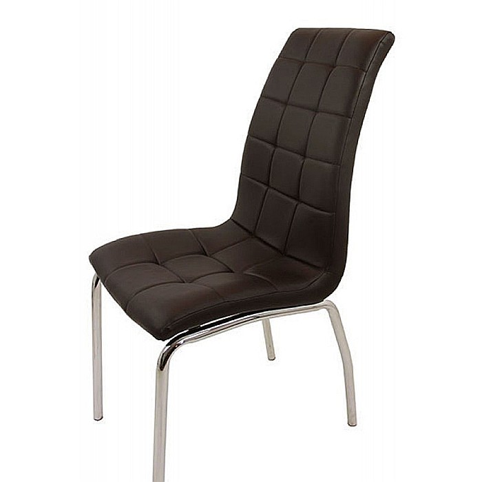 Scaune de bucatarie BUC 231, piele ecologica, cadru cromat, ergonomic, 120 kg [2]