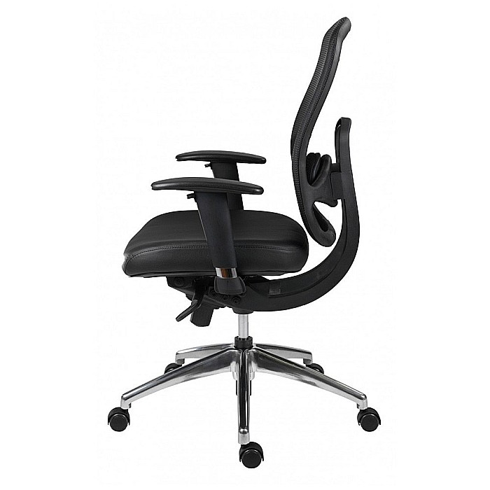 Scaun ergonomic mesh cu tetiera Oklahoma negru [3]