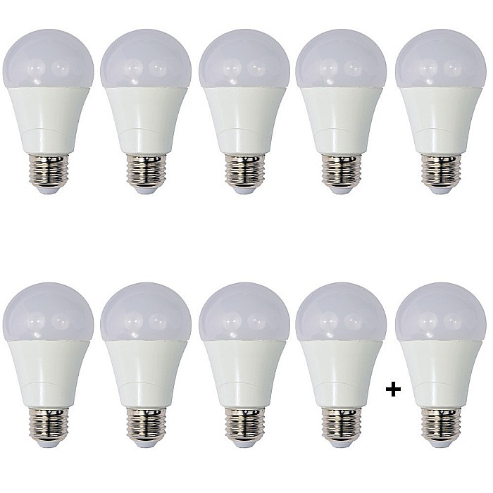 Set 10 Becuri LED Drimus 12W E27 Lumina rece DL 6121 [1]