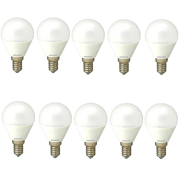 Set 10 Becuri Led E14 4W Lumina calda DLF 3041 [1]