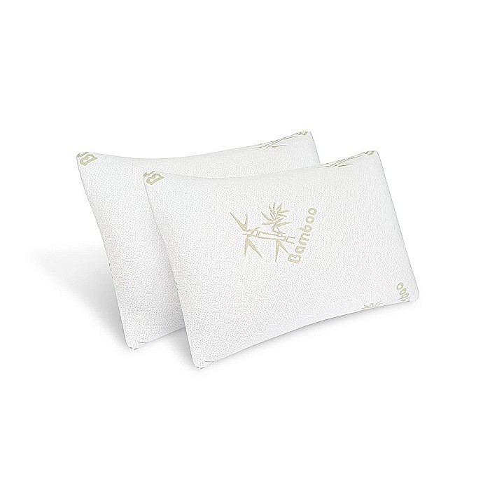 Set 2 perne bambus memory foam, 50x70 cm, husa detasabila lavabila la 40°C [2]