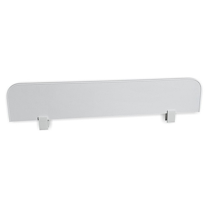 Set 2 protectii laterale pentru pat copii detasabile, cu cleme, Pal Melaminat, 70x14 cm, alb [4]
