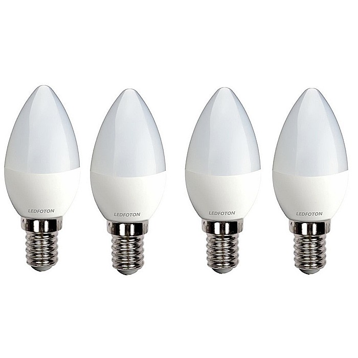 Set 4 Becuri cu led 4W E14 Lumina calda LF 3042 [1]