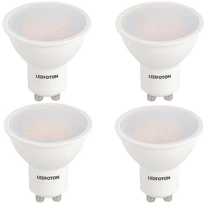 Set 4 Spoturi Led GU10, 6W, 220V lumina calda DLF 3060 [1]