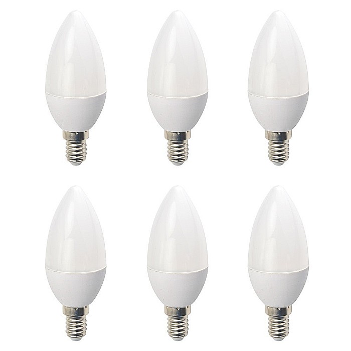 Set 6 Becuri LED Drimus E14 6W lumina rece DL-6062 [1]