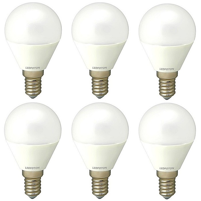 Set 6 Becuri Led E14 4W Lumina calda DLF 3041 [1]