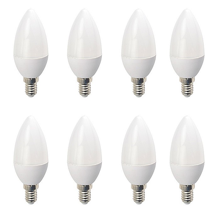 Set 8 Becuri LED Drimus E14 6W lumina rece DL-6062 [1]