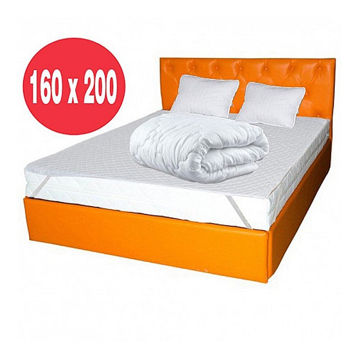 Set Avantaj saltea Hermes Super High Comfort 160x200 plus 2 perne plus Husa hipoalergenica plus Pilota iarna microfibra 180x200 [2]