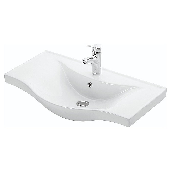 Set Baza, lavoar baie GN1531 si oglinda Celine - 80 cm [2]