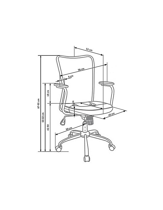 Set birou copii HM Fino, PAL Melaminat, rafturi, stejar auriu/alb cu scaun HM Andy verde, mesh, 102 kg si dulapior rulant HM Simon 2, cu roti, front MDF, alb [9]