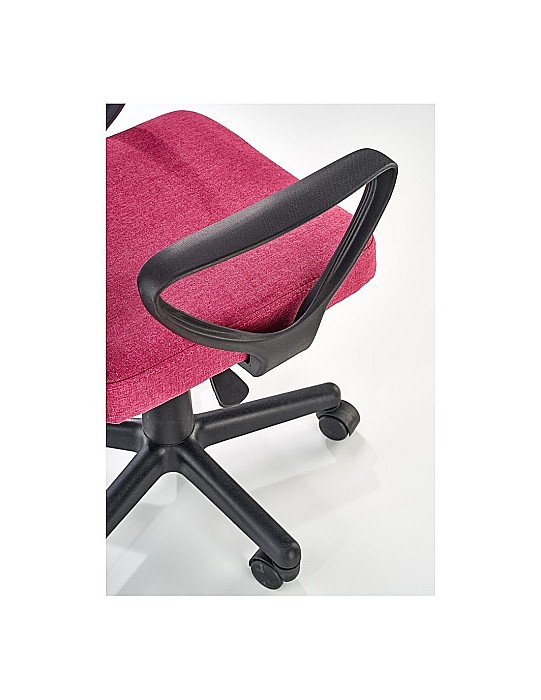 Set birou HM Lima B1, cu usa si sertar, PAL melaminat, 120x55x75 cm, stejar sonoma/alb si scaun copii HM Timmy, ergonomic, inaltime reglabila, Rotire 360 ˚,120 kg, roz [4]