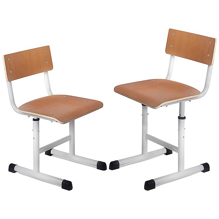 Set birou si scaun scolar, inaltime reglabila, natur [3]