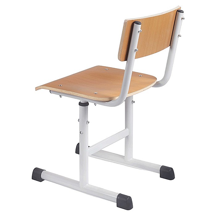 Set birou si scaun scolar, inaltime reglabila, natur [4]