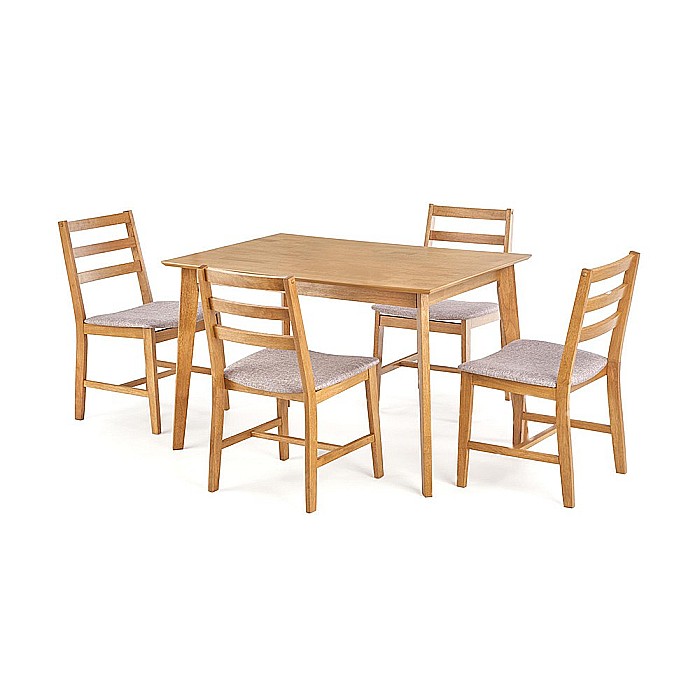 Set masa cu 4 scaune HM Cordoba stejar deschis [2]