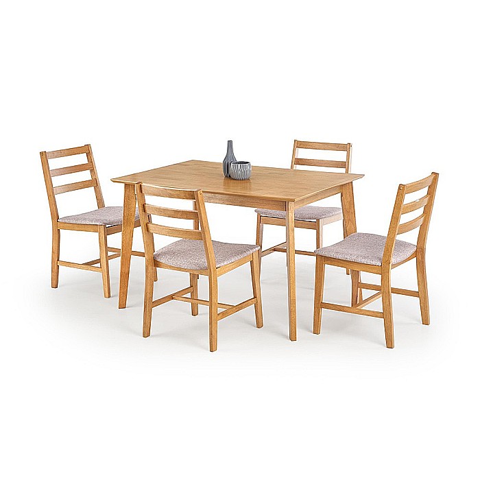 Set masa cu 4 scaune HM Cordoba stejar deschis [1]