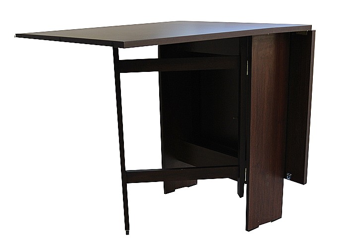 Set masa plianta 12 persoane, Pal Melaminat, insertii lemn masiv, 274x75x78 cm si 6 scaune pliante, tapiterie piele ecologica, wenge [7]
