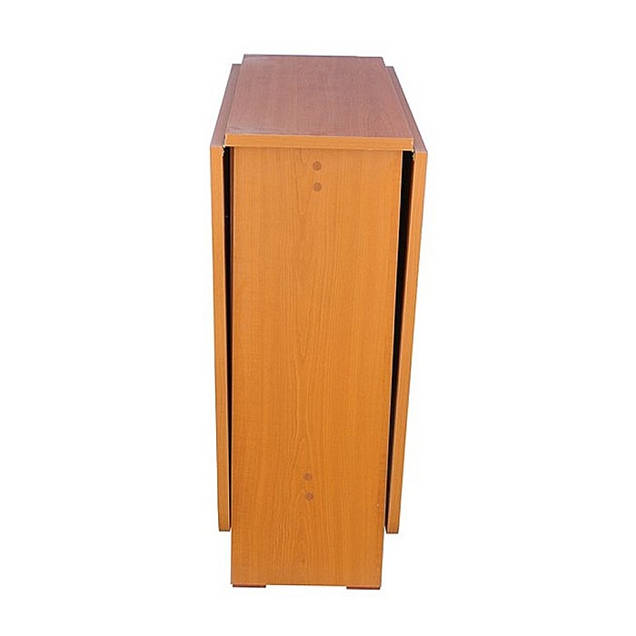 Set masa plianta MD1, bucatarie si living, Pal Melaminat, colturi rotunjite, 6 persoane, 160x80x75 cm si 6 scaune pliante lemn, tapitate cu piele ecologica, fag [4]