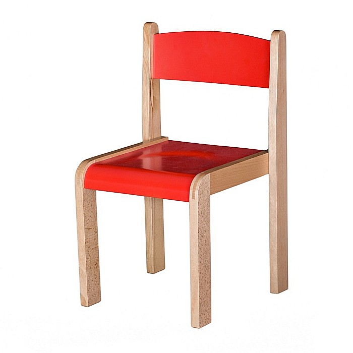 Set masa si 4 scaune gradinita Bambi, H31, rosu/portocaliu [5]