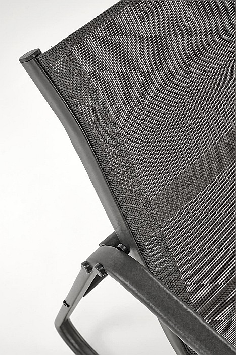 Set mobilier de gradina si terasa HM Conor, metalic, tapiterie textilena, cu canapea, fotolii si masuta cafea, 4 persoane, gri inchis [17]