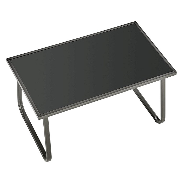 Set mobilier de gradina si terasa HM Conor, metalic, tapiterie textilena, cu canapea, fotolii si masuta cafea, 4 persoane, gri inchis [13]