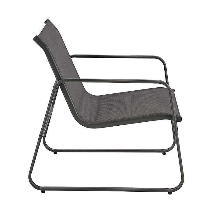 Set mobilier de gradina si terasa HM Conor, metalic, tapiterie textilena, cu canapea, fotolii si masuta cafea, 4 persoane, gri inchis [8]