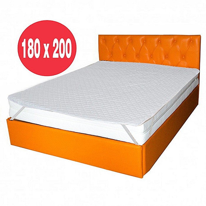 Set Saltea cu arcuri, Cronos HR Spring Comfort 180x200x24cm, cu spuma poliuretanica HR 3,5 cm pe ambele fete, husa detasabila tricot, hipoalergenic, fermitate medie, Saltsib plus husa matlasata, colturi rotunjite, lavabila la  95°C [2]