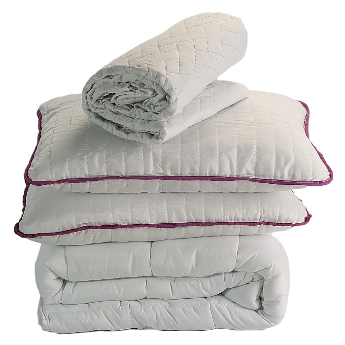 Set Saltea cu arcuri impachetate individual, Pocket Spring Milano, 180x200x24cm, fermitate mediu spre soft, sistem de aerisire perimetral, Saltex plus 2 perne matlasate 50x70cm, husa hipoalergenica si pilota iarna microfibra, lavabila la 95°C, 200x220cm [8]